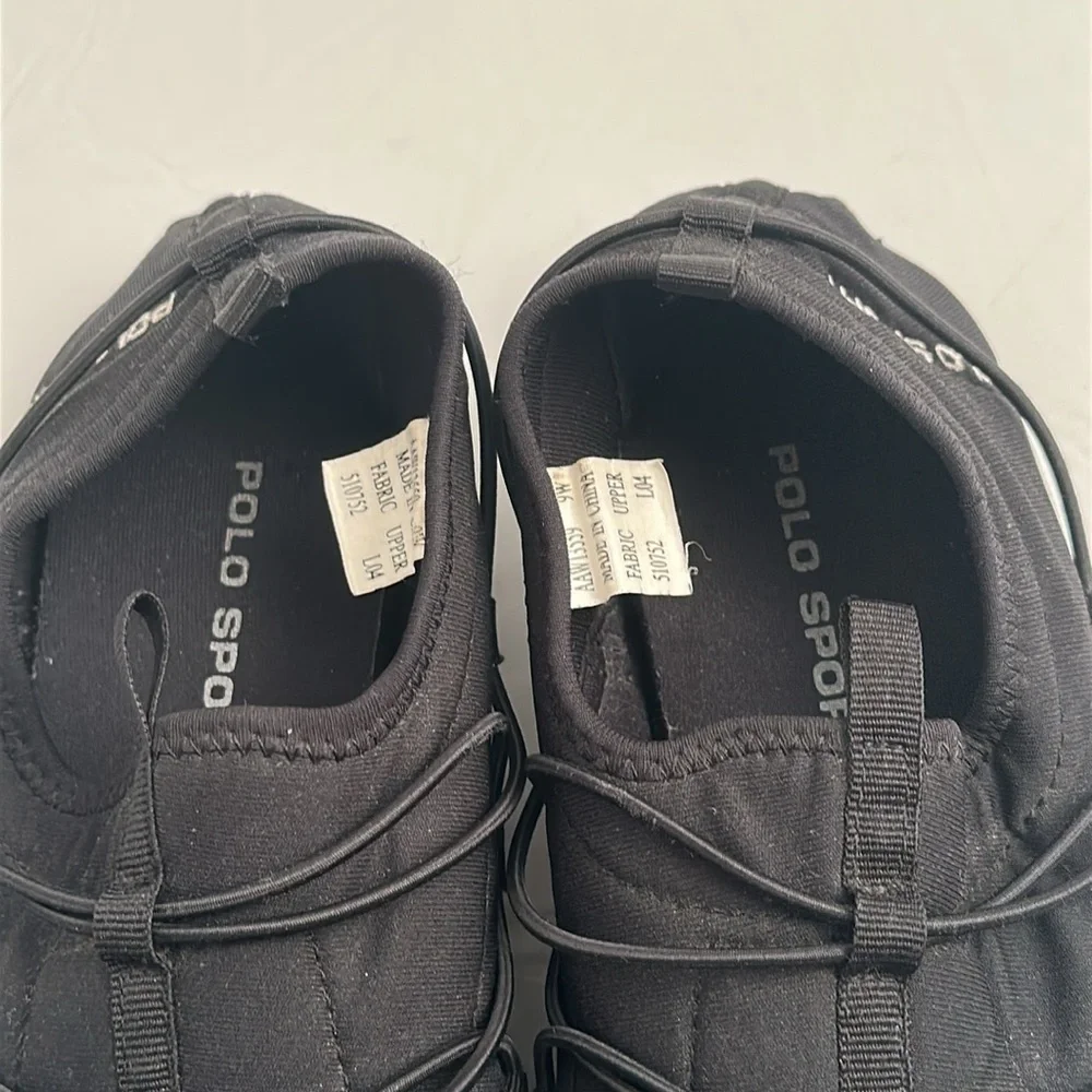 Polo Sport black vintage slip on sneakers
